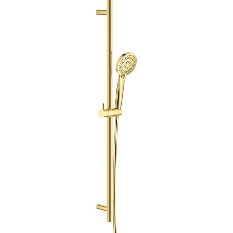 Modernes Duschsystem in gold ARNIKA-30 unterschiedliche Strahlarten, B/H/T: 10/80/8,1 cm (1/3)