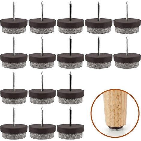 Patins pour meubles, coussins de chaise, 80 patins ronds de 22 mm, patins anti-rayures pour sols (1/5)