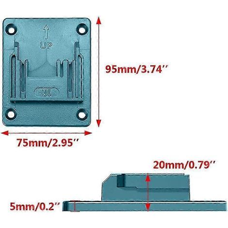 6Packs Tool Holder Dock Mount Storage Rack For Makita/Bosch 18V Fixing Devices Tool Holder Machine Storage Bracket Stand Slots (1/5)