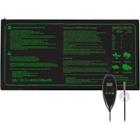 FLITI Heizmatte zur Temperaturregelung, wasserdicht, für die Keimung von Samen, konstante Temperatur, für Reptilien, 20 x 10 Zoll, 30 W