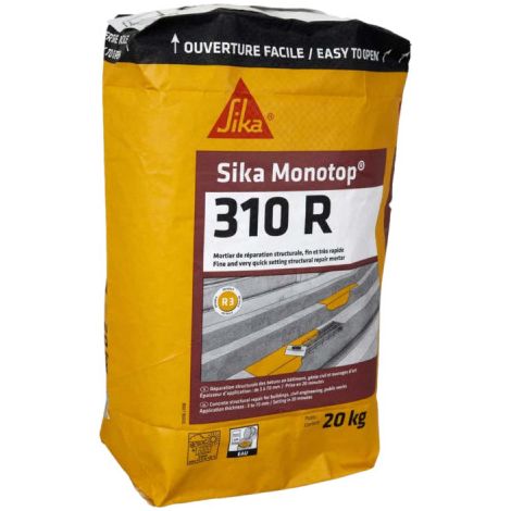 Mortero de reparación SIKA SikaMonoTop-310 R - 20 kg - Gris