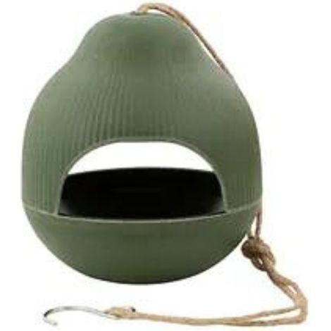 Mangeoire Bambou Design Verte pour oiseaux sauvages (1/2)