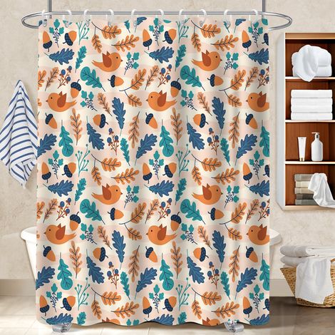 Rideau polyester pour douche 180x180 résistant rideau étanche pour logement étudiant (1/5)