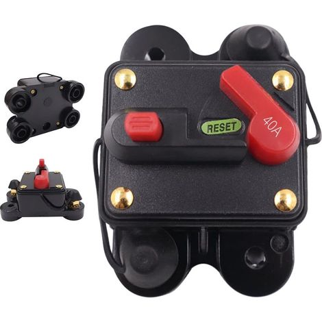 Disjoncteur à réenclenchement automatique pour camping-car, véhicule, automobile, quad et inspection domestique, interrupteur de courant pour prise électrique (1/5)