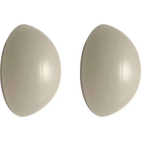 2x butée de porte murale marron clair ronde autocollante 31mm protection mur coup de poignée (1/2)