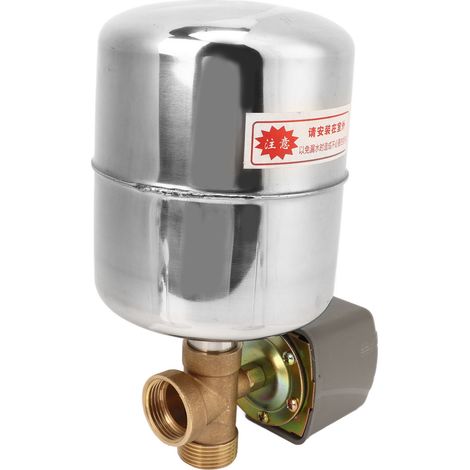 Pressostat de pompe à eau, réservoir sous pression en acier inoxydable, clapet anti-retour 4 voies en cuivre, contrôleur de pompe auto-amorçante 110-230 V (1/5)