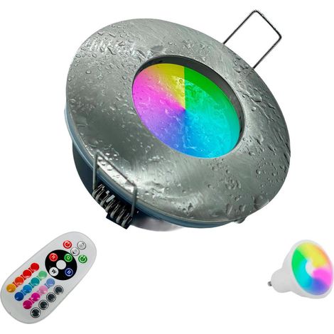 Faretto impermeabile LED RGB RGBW 5W cromoterapia box doccia bagno GU10 (1/4)