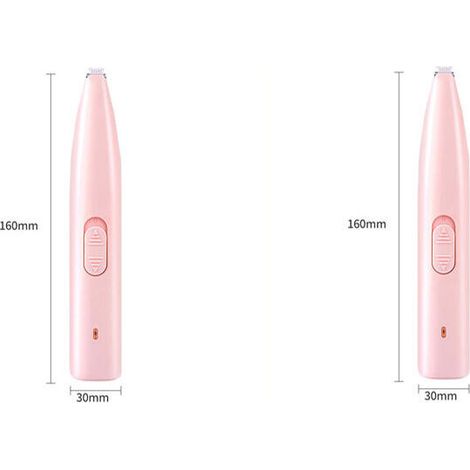 Lot de 2 Tondeuse Cheveux Professionnel sans Fil pour Animaux Chien Multifonction Sécurité Rechargeable Electrique（rose） (1/4)
