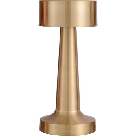Lampe de bureau vintage dorée LED dimmable 2700-6500K avec batterie intégrée pour décoration de salle à manger - LuxDeco