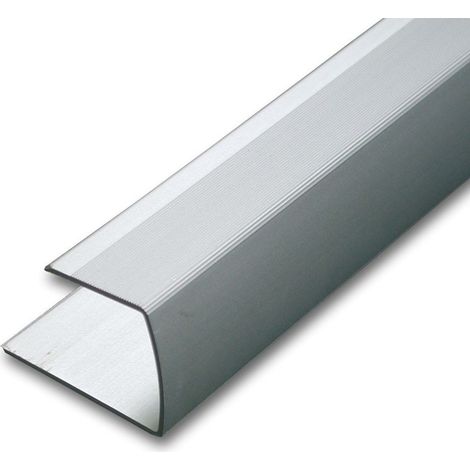 Kovalex Einfassprofil Aluminium 250 x 4,2 x 2,6 cm silber Einlassprofil