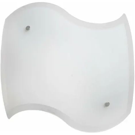Elda plafoniera 30 cm in weiß satinierter Glas