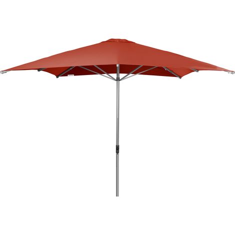 Doppler Sonnenschirm/ Großschirm "Alu Expert Teleskop" 300 x 300 cm, terracotta, ohne Volant, Bezug aus 100% Polyester, Gestell aus Aluminium, 18,1 kg (1/5)