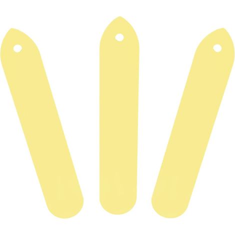 Étiquettes de Plantes Étiquettes de Plantes Pvc 100Pcs Pvc Jardin Plante Pot Marqueurs Stake Tags Yard Pépinière Semences Étiquette (Blanc) (Jaune) (1/5)