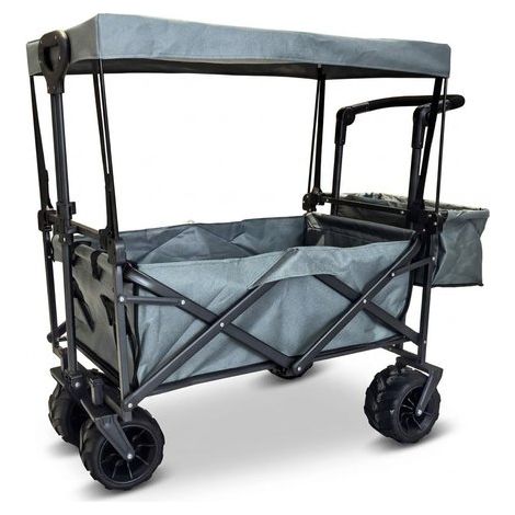 Carrello spiaggia Amicasa telescopico con parasole Deluxe