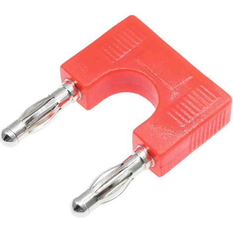 Fiche banane RS PRO Rouge Mâle 32A 30V ( Prix pour Sachet de 5 )