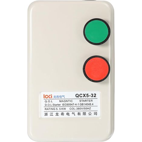 Electric Motor Magnetic Starter, Three Phase Synchronous Switches Controller, For Air Compressor - AC220V/240V 5.5KW 7.5HP Contrôleur De Commutateurs Synchrones Triphasés, Pour Air Compressor (1/5)