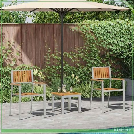 Ensemble de jardin - GardenDiningSet - Acacia massif - 3 places - Coussin de banc (1/5)