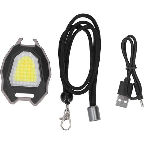 Wiederaufladbare COB-Taschenlampe per USB, 4 Leuchtmodi, wasserdicht, magnetischer Zigarettenanzünderadapter, kompakt und tragbar (1/5)