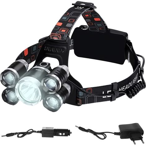 Headlamp 5 x LED T6 CREE (1/5)