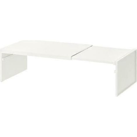 Étagère extensible pour ranger assiettes, vaisselle et condiments. Compatible avec les placards et les plans de travail de cuisine. Ses étagères à plusieurs niveaux optimisent l'espace de rangement. (1/5)