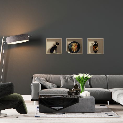 Sticker à effet 3D Décoration Egyptienne 30 x 90 cm (1/5)
