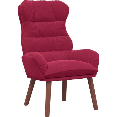 Maison Exclusive - poltrona Rosso Vino 69 x 74 x 93 cm Velluto (1/5)