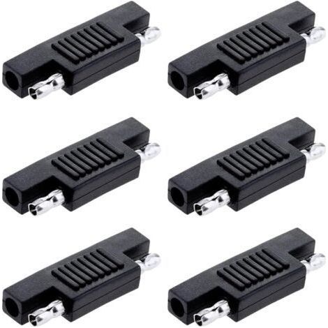 6 Pièces Connecteurs d'adaptateur de polarité inversée Solaire SAE pour câble d'extension à déconnexion Rapide SAE à SAE, Chargeur de Batterie de Panneau Solaire (1/5)