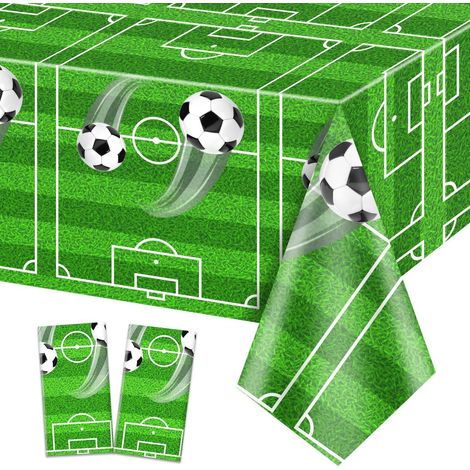 Fußball Tischdecke 2er-Pack 130x220cm für Geburtstage & Partys