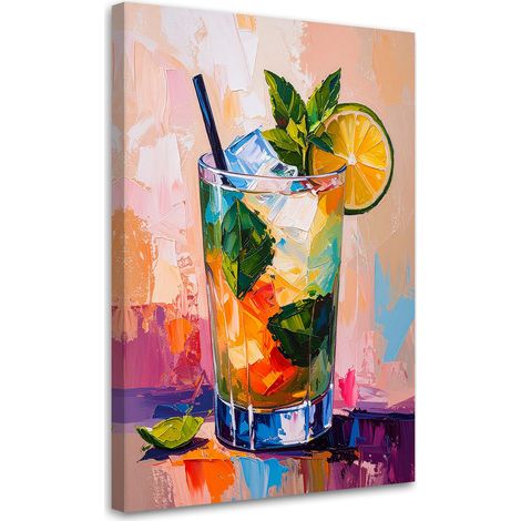 Wandbild Mohito Cocktail Limette 60x90 cm (1/5)