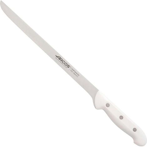ARCOS cuchillo jamonero 27,5 cm blanco artika 151224 , Cuchillo jamonero 27,5 cm blanco Ártika, un cuchillo profesional diseñado para realizar cortes finos y precisos de jamón y ot (1/3)