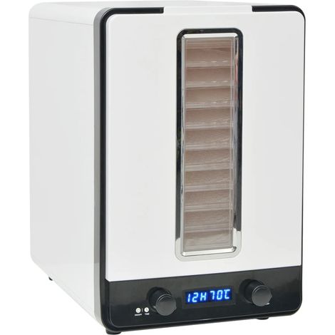 vidaXL Déshydrateur alimentaire avec 10 plateaux 550 W Blanc (1/5)