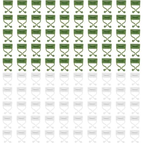 100 Of Accroche Plant Grimpante, Attache Plant, Clips of Bracket for Plants Self-adhesive, for Plants Grimpantes Indoor (1/5)