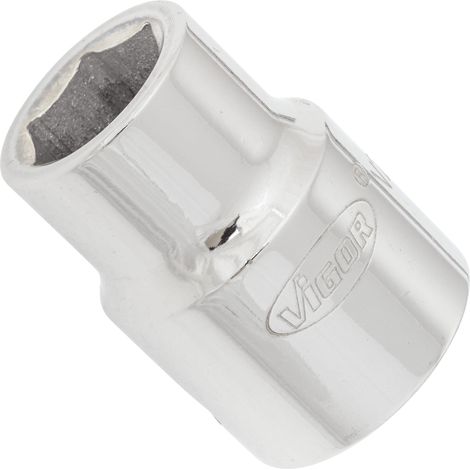 VIGOR Steckschlüsseleinsatz, 3/4 (20 mm) Vierkant hohl, Außen Sechskant Profil, SW 19 mm (1/2)