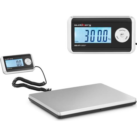 Bilancia per pacchi postali LCD 31 x 38,5 cm 300 kg / 100 g (1/5)