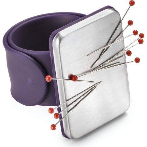 X Magnetic Pin Cushion Dark Purple One Size. (1/3)