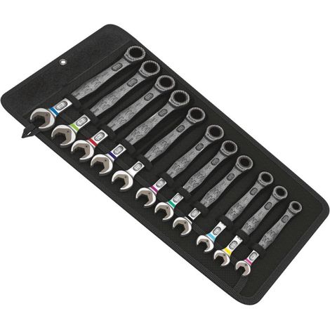 Wera 05020013001 - 6000 Joker 11 Set 1 Open-end/Ring Ratchet Wrench Set, 11-piece