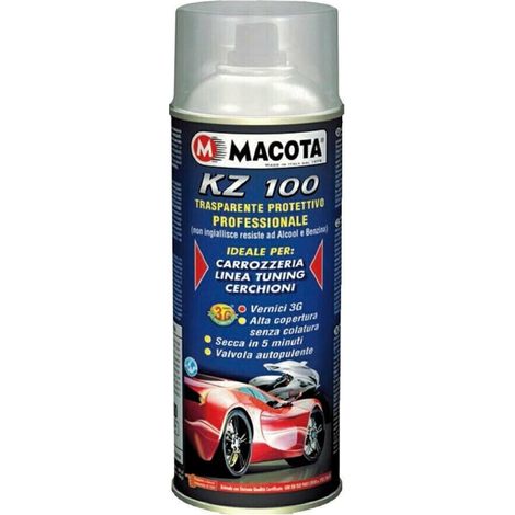 MACOTA KZ100 Trasparente Lucido Professionale Vernice Protettiva Spray – 400 ml
