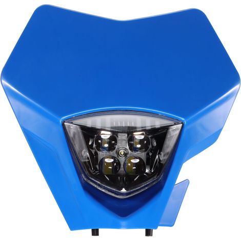 Universeller blauer LED-Scheinwerfer für Offroad-Motorräder, hohe Leuchtkraft, wasserdicht, kompatibel mit verschiedenen Modellen, darunter Honda, Yamaha, Kawasaki und Suzuki, zur Modifizierung der Sc (1/4)