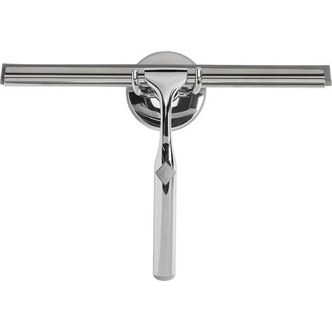 Croydex Deluxe Squeegee with Suction Cup Wall Mount, Shower Screen Cleaner (1/5)