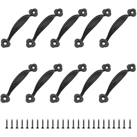 10 maniglie per mobili in stile retrò, realizzate in lega di zinco, per cucina, porte scorrevoli, casette da giardino, cassetti, armadi in legno (80 mm)