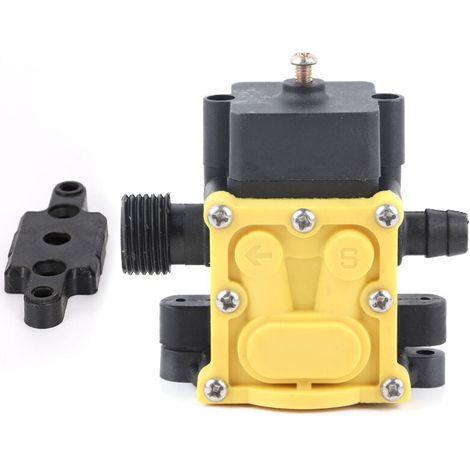 Pompe à diaphragme 12V pour pulvérisateur électrique de jardin agricole, accessoire pompe à eau durable avec raccord fileté unique et connexion Type C anti-retour. (1/5)