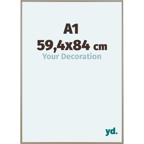 yd. - Cadre photo A1 59.4x84 - Champagne - Aluminium - Kent