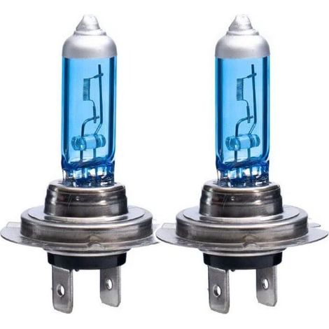 Ampoules de phares H1 H3 H4 H7 9005 9007 55W 100W 5000K 12V Remplacement blanc super brillant pour phare avant de voiture Feu antibrouillard (H7 100W) (1/5)