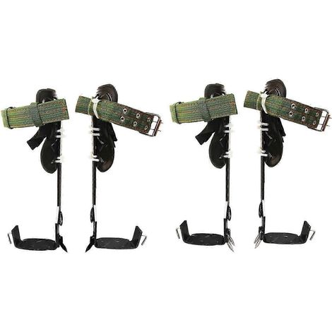 Kit de crampons d'élagage et d'exploitation forestière en acier au carbone avec sangles et gants. (1/5)