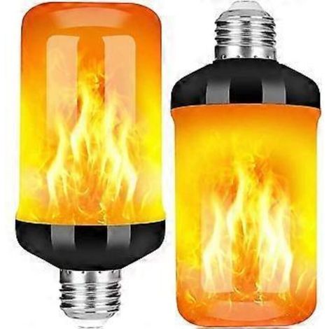 Ampoule à effet flamme, culot E27, 5 W, LED, 4 modes d'éclairage, ampoule décorative pour intérieur et extérieur (1/3)
