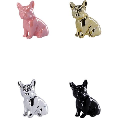 Regalo Italiano Decorazione Cane in Ceramica Ass. 18 x 9,5 Cm H 20 Cm Multicolor 1 Pz
