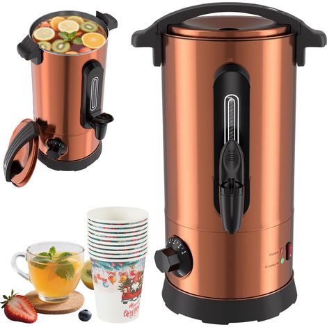 Randaco distributeur de boissons chaudes 8 L – thermostat réglable, indicateur de niveau, protection contre la surchauffe (1/5)