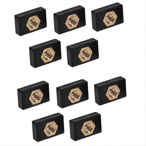 Set mit 10 seitlich verschiebbaren Angelrutenhaltern für Kajaks, inklusive Befestigungsmutter und Gleitschiene. (1/5)