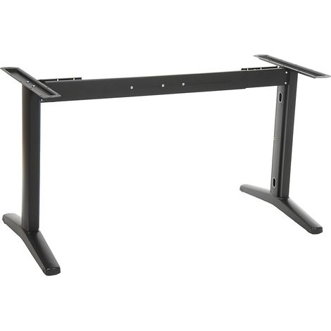 Estructura de escritorio o mesa STT-01 con viga extensible - Negra (1/5)