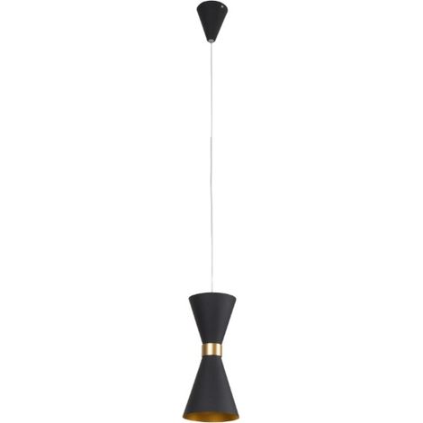 Suspension moderne CORNET LED 5W noir/or Maxlight P0330 (1/4)
